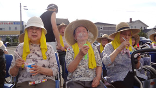 平成29年7月　夕涼み会「暑い日のカキ氷はうんめな～」